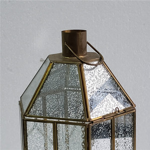Set of 2 Popular Geometric Round Terrarium <strong>Brass</strong> Copper Frame Mercury Glass <strong>Candle</strong> <strong>Holder</strong> - Product Image 2
