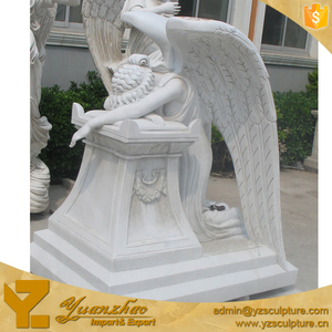 Talla de piedra vida tamaño llorando Ángel estatua - Product Image 1