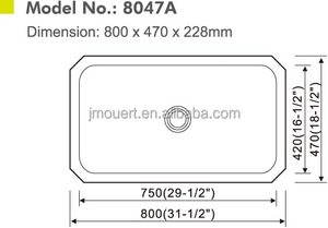 2017 OUERT personalizado tamaño 304 profundo bol de cocina de acero inoxidable <span class=keywords><strong>fregadero</strong></span> de acero - Product Image 2