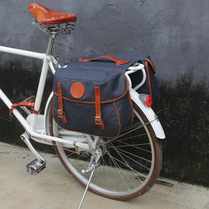 Sac de <span class=keywords><strong>vélo</strong></span> double unisexe Tourbon, résistant à l'eau, en toile cirée avec guidon en <span class=keywords><strong>cuir</strong></span>, différentes couleurs, sac de <span class=keywords><strong>vélo</strong></span> - Product Image 4