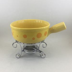 Pots de cuisine en céramique jaune, pour tartelettes <span class=keywords><strong>suisse</strong></span>, au fromage et fondant au chocolat, de couleur jaune or - Product Image 4