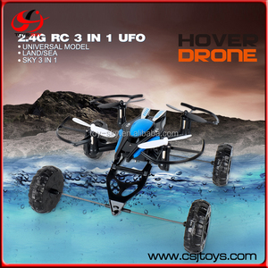 Lo nuevo jxd 503 3 en 1 hover drone 2.4g tierra-agua-aire triphibious quadcopter control remoto impermeable mariner - Product Image 1