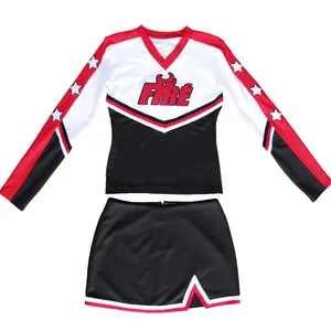 2019 cheerleading spandex uniformi per cheerleaders