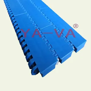 Conveyor Belt For Plastic Bottles Flat Top Plastic Conveyor System YS400-1 Modular Chain Belt For Bottles Cans Transfer