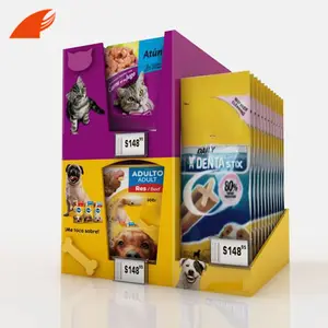 Paper Display For Dog Food/Cat Food Display/Pet Food Cardboard Counter Display