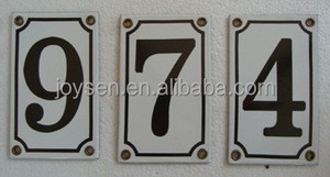 אמייל בית מספר צלחת קישוט מתכת סימן - Product Image 5