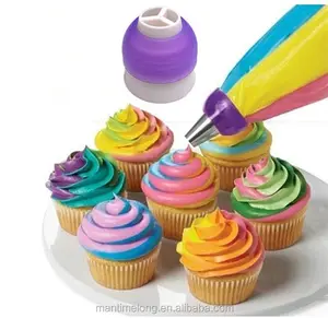糖衣管袋喷嘴转换器蛋糕装饰工具，用于纸杯蛋糕软糖饼干3孔3色