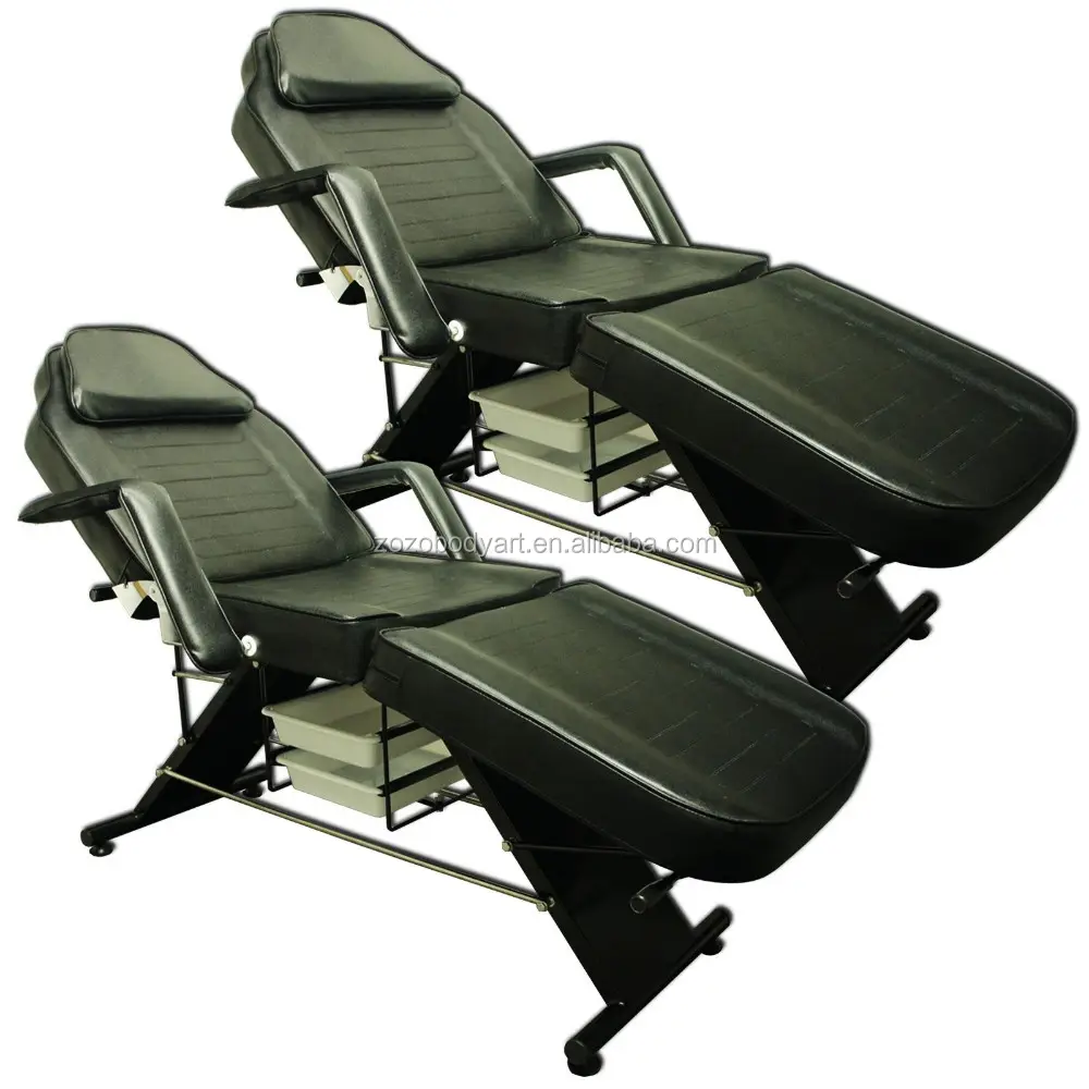 Lit acrylique portatif en bois acrofin, table de massage, pour tatouage, meubles de spa