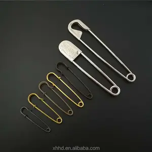 Quần áo Pin Vàng Đen Bạc Bronze Màu Kim Loại Hình Quả Lê An Toàn Pins Bầu Kim Thép Dây Pin