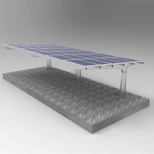 Cantilever T Vormige Solar Gegalvaniseerd Polen Carport Carbon Stalen Frame Carport