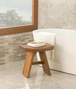 Holz hocker Tabouret <span class=keywords><strong>de</strong></span> salle <span class=keywords><strong>de</strong></span> bain 100% Tabourets en bois naturel <span class=keywords><strong>Banc</strong></span> <span class=keywords><strong>de</strong></span> <span class=keywords><strong>douche</strong></span> en <span class=keywords><strong>bambou</strong></span> moderne - Product Image 2