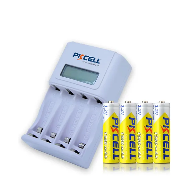 LCD+LED rechargeable AA/AAA PKcell 8152 portable charger for NI-MH/NI-CD