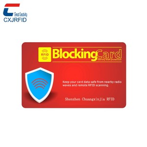 Amazon Venta caliente RFID bloqueo tarjeta RFID exploración bloqueador para el pago seguro - Product Image 4