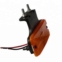 Feux de gabarit rouge Piranha à 3 LED pour camion, 4 pouces, feux de position latéraux pour remorque, réflecteurs LED pour voiture