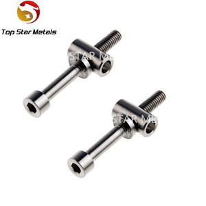 Boulons <span class=keywords><strong>de</strong></span> vélo en <span class=keywords><strong>titane</strong></span> M5x30/40mm <span class=keywords><strong>tige</strong></span> <span class=keywords><strong>de</strong></span> <span class=keywords><strong>selle</strong></span> Thomson avec boulons Gr5 Ti rondelle écrou cylindrique Type tête hexagonale - Product Image 4