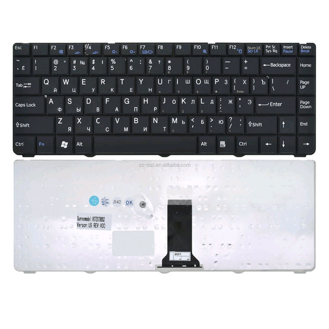 Wholesale Brand New in Stock for VAIO VGN-NR VGN-NS VGN NR NS Series RU Layout Laptop Keyboard PS/2 Interface 12-Month Warranty