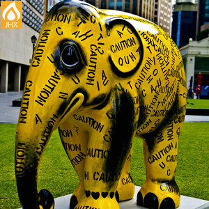 Estatua de elefante realista grande, escultura de animales, Material de resina para jardín interior y exterior, decoración del hogar - Product Image 6