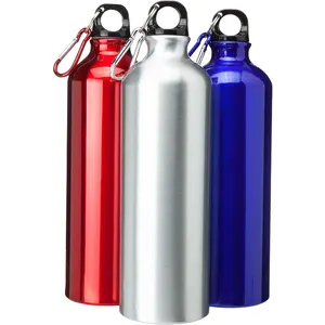 Werbe logo gedruckt billige Aluminium Sport Wasser flasche