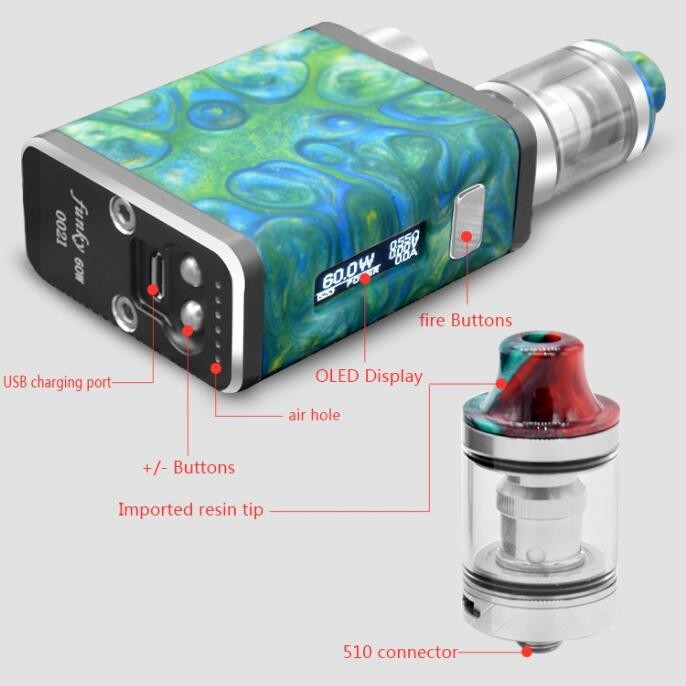 2016 новейшие электронные сигареты здоровые вейп моды AK100/Веселые 60 Вт tc vape Смола бокс мод