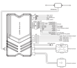 Custodia in silicone astuto universale a due vie dell'automobile di inizio a distanza di sicurezza SPIA di allarme auto - Product Image 4
