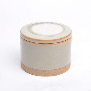 Indoor Decorative High Quality Wholesale <strong>Bulk</strong> Custom Ceramic Clay Candle <strong>Jar</strong> With Candle