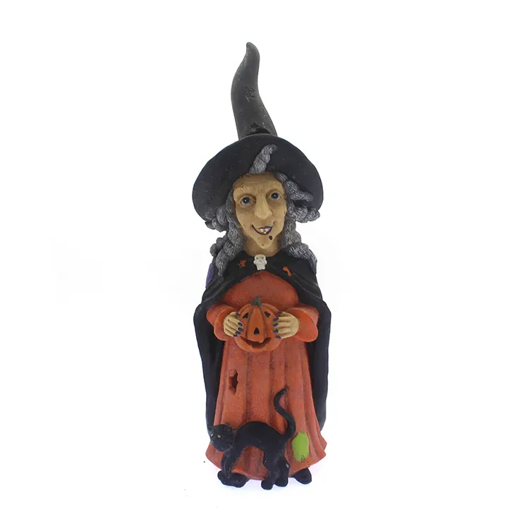custom halloween witch figurine