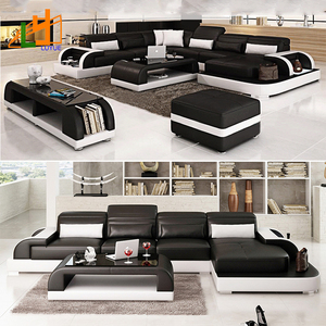 L Forme Coin Salon Meubles Canapé De Mode Moderne Véritable Canapé En Cuir <span class=keywords><strong>Made</strong></span> In China - Product Image 6