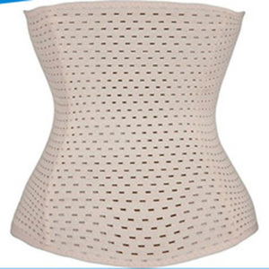CYG-Black and <strong>Beige</strong> With Hook <strong>Corset</strong> 3 Row Hooks Waist Trainer - Product Image 4
