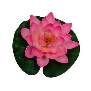 Collection <span class=keywords><strong>de</strong></span> lys d'eau artificielles flottantes, Lotus EVA, coloré, pour <span class=keywords><strong>jardin</strong></span> et extérieur - Product Image 1