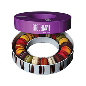 Hot Item Khuyến Mại Vòng Tròn Hình Dạng Hộp Giấy Các Tông Giấy Cho Bánh <span class=keywords><strong>Macaron</strong></span> - Product Image 2