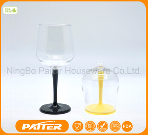 Claro Material reutilizable De Plástico Taza de Vino De Vidrio Con <span class=keywords><strong>Trian</strong></span> - Product Image 3