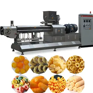 China Nieuwe Ontwerp Sterke Prestaties Volautomatische Machine Maïs Sticks Snack Voedsel Extruder Gepofte Snack Machines