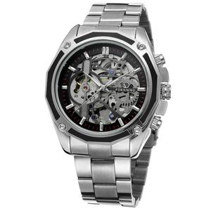 Forsining-montre-bracelet de luxe pour hommes, squelette, horloge automatique mécanique, avec bracelet, modèle au choix, 10 - Product Image 2