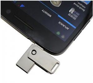 แฟลชไดรฟ์ USB พอร์ตคู่ขนาด16GB เป็น64GB 2023 MINI OTG สำหรับโทรศัพท์แอนดรอยด์3.0ชนิด C U ดิสก์ USB OTG วัสดุโลหะ - Product Image 5