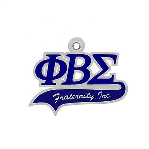Pembuatan perhiasan Diy logam biru Enamel persaudaraan huruf Yunani PHI BETA SIGMA Pendant - Product Image 1