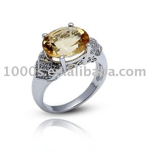 925 Sterling <span class=keywords><strong>Silve</strong></span> OEM coréenne zircon anneaux - Product Image 1
