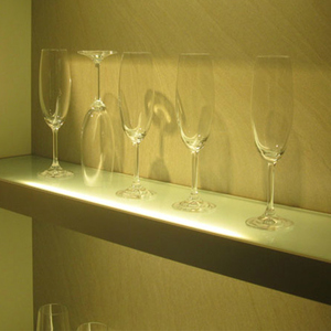 Wall Mount Loại Tempered Glass Kệ phẳng với 60 cái/mét LED ánh sáng 12V DC E26 cơ sở Tường Đèn - Product Image 6