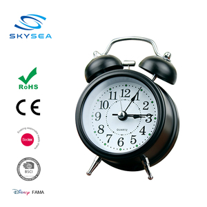 2.5 "Kim Loại Twin Chuông Báo Động Đồng Hồ Để Bàn, Quartz <span class=keywords><strong>Analog</strong></span> Twin Chuông Đồng Hồ Báo - Product Image 4