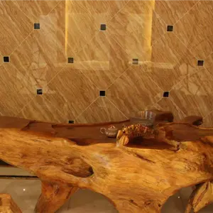 جمال الذهب الخشب الوريد مايكرو كريستال العقيق الاصطناعي لوح حجري رخامي وبلاط