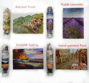 Giocattolo educativo promozionale per bambini Mini pezzi 150 puzzle di carta rompicapo rompicapo rompicapo giochi di <span class=keywords><strong>arte</strong></span> tascabile con tubo di plastica - Product Image 3