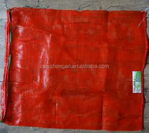 Bolsa de malla tubular de pp para cebollas rojas, paquete de 50x80, de Egipto, Taiwán, Marruecos, Arabia Saudita