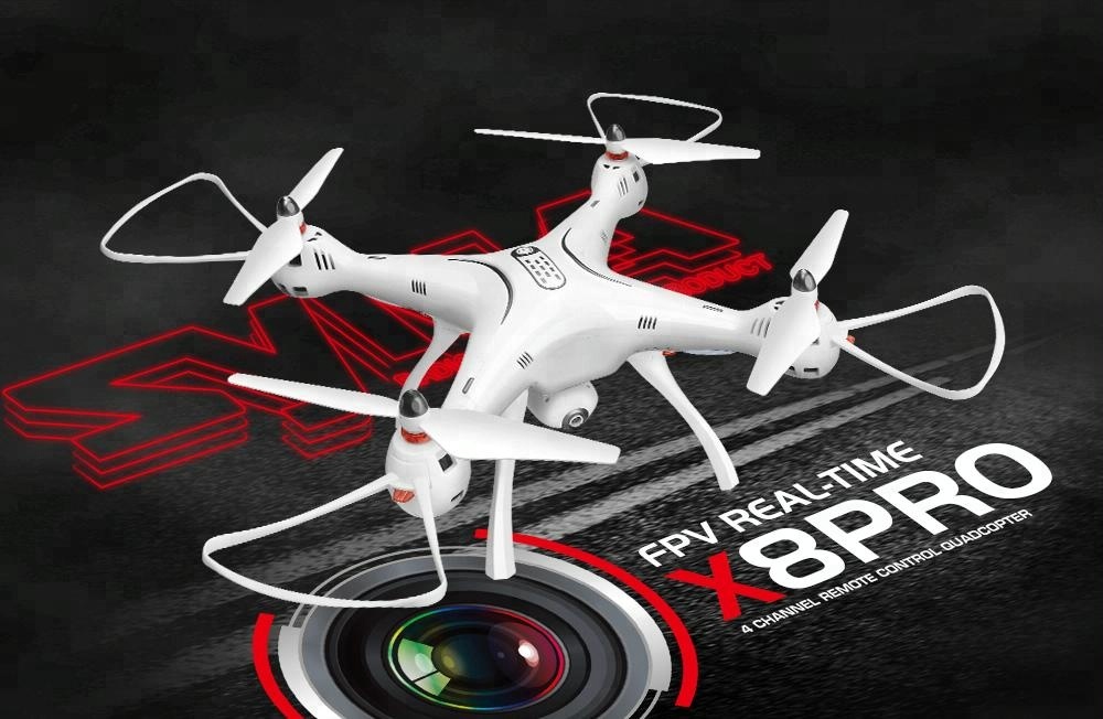 SYMA X8PRO FPV Drone - 480p Camera, GPS, and 9 Min Playtime