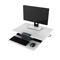 Siyah Büro Bilgisayar Masası bilgisayar masası Standı Masası Dönüştürücü Ile Klavye