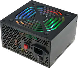 Catu daya sakelar ATX PSU 230 W input 350 V dengan colokan UE kipas RGB 12cm