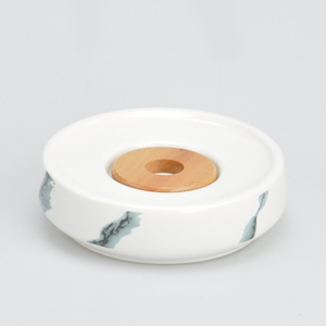 Offre Spéciale de savon en céramique ronde blanche Taiwan Design - Product Image 5