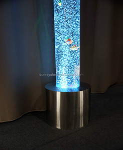 Tube à bulles LED sur pied <span class=keywords><strong>de</strong></span> 180 cm <span class=keywords><strong>de</strong></span> haut et 15 cm <span class=keywords><strong>de</strong></span> diamètre avec <span class=keywords><strong>aquarium</strong></span> pour bureau, hôtel, restaurant, spectacle, événement - Product Image 2