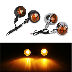 Clignotants Led universels pour motos, feux <span class=keywords><strong>clignotant</strong></span>, pour Scooter, 12 heures, orange <span class=keywords><strong>noir</strong></span> - Product Image 2