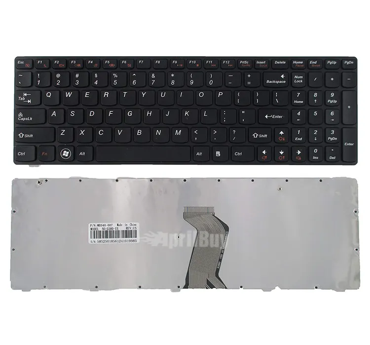 for lenovo laptop keyboard G580 V570 Z560 Z570 black frame us
