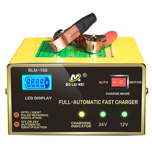 12 v 24 v voltage switching battery charger voor auto & motorfiets