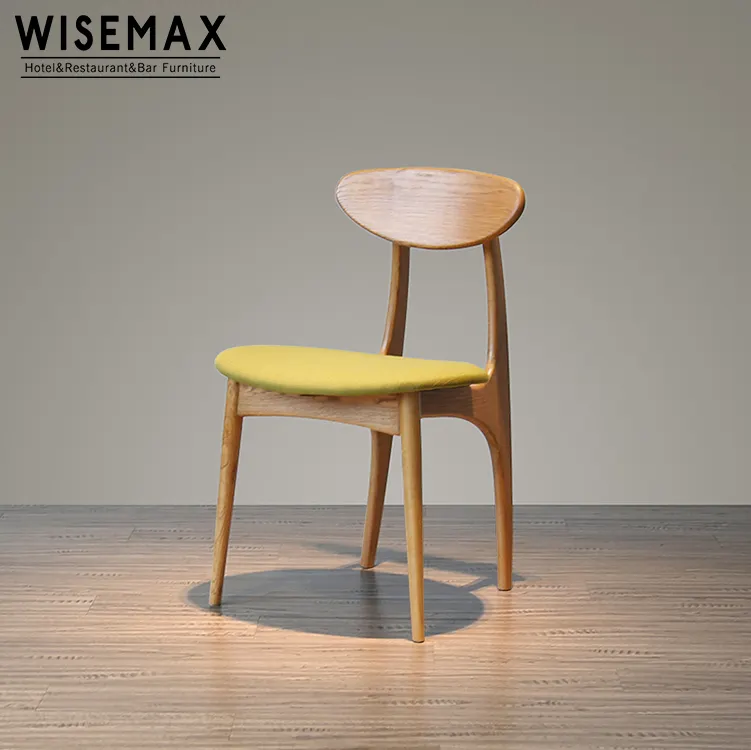 WISEMAX أثاث خشبي على الطراز الغربي كرسي مطعم Hans Wegner مع أثاث غرفة الطعام في المقهى